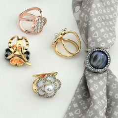 Flower Scarf Pin for Women