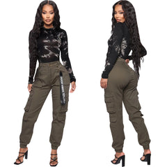 High Elasticity Camouflage Skinny Jeans for Women