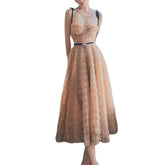 Stylish Off-White V-Neck High Waist Polyester Dress for Women