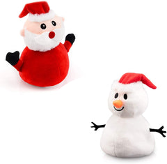 Christmas Santa Claus Double Side Stuffed Plushie Soft Doll