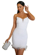 Elegant White Organza Evening Dress