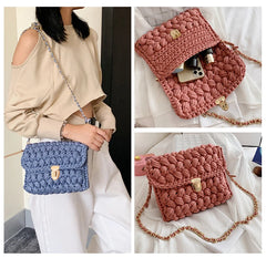 Women's Crossbody Bags Thread Hook Knitted Shoulder Bag