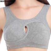 Women Bra Ladies Cotton Quake-Proof Underwear Sleep Tops