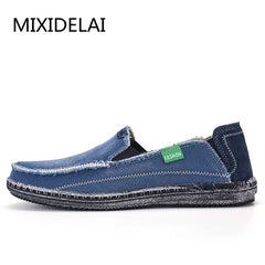 High Quality Casual Shoes Jeans Canvas Casual Shoes Slip On Men Fashion Flats Loafer