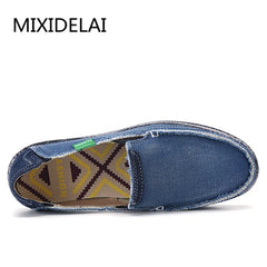 High Quality Casual Shoes Jeans Canvas Casual Shoes Slip On Men Fashion Flats Loafer