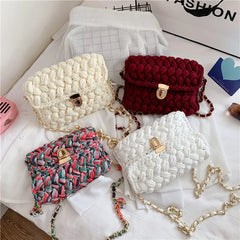 Women's Crossbody Bags Thread Hook Knitted Shoulder Bag