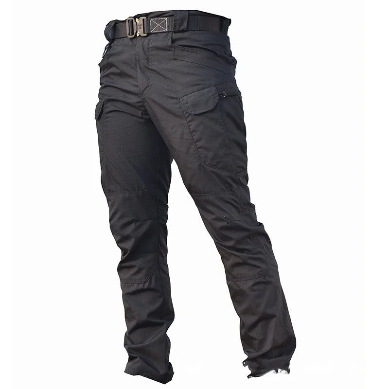 Men's Waterproof Cargo Pants Elastic Multiple Pocket Military Male Trousers Outdoor Joggers Pant.