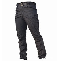Men's Waterproof Cargo Pants Elastic Multiple Pocket Military Male Trousers Outdoor Joggers Pant.