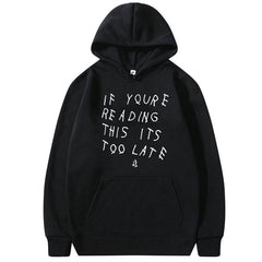 Letter Print Hoodie Men's  High Quality Hoodie