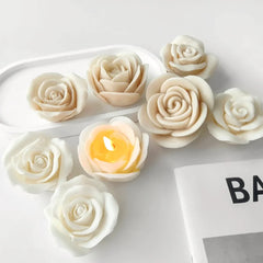 Multi Style Rose Silicone Molds for Scented Candle Flower Gypsum Resin Moulds Wedding Cake Decor Valentine’s Day Chocolate Gifts.