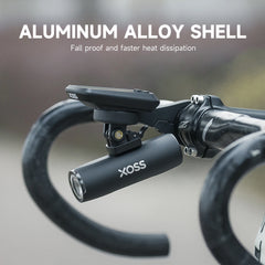 XOSS Bike Headlight Waterproof USB Rechargeable Road MTB Front Lamp Bicycle Flash Light