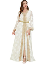 Elegant Eid Muslim Dress Women Ramadan Moroccan Kaftan Kimono Jubah Long Robe Abaya Islamic Clothing Turkey Hijab Arabic Dress