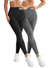 2 Pieces Legging Woman Push Up Workout Sport Leggings