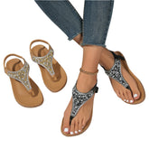Toe Bohemian Style Sandals for Women Fashion Mix Color Pearl Rome Sandals