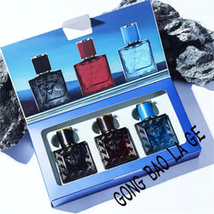 Men Perfume Gift Box 3pcs Set Charming Man Colognes Lasting Fragrance