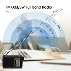 Retekess V117 Radio FM Portable Radios AM FM SW All Waves Radio
