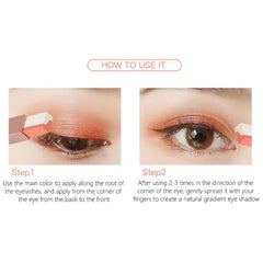 Double Color Glitter Stick Matte Eyeshadow