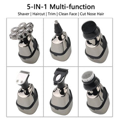 Electric Shaver For Men Bald Head Hair Clipper Nose Trimmer