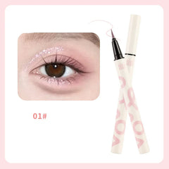 Eye Liner Pen Glitter Phosphorescence Pigment Waterproof Shimmer Sparkling Eyeliners