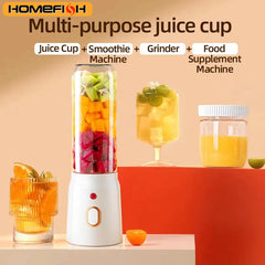 500ML Portable Electric Blender 40W USB Rechargeable Cordless Juicer