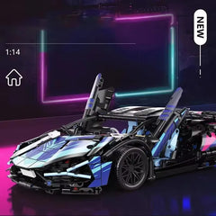 Technical Super Racing Car Building Blocks for Famous Sports Car Model Bricks