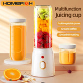 500ML Portable Electric Blender 40W USB Rechargeable Cordless Juicer
