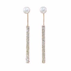 Earrings for Women Luxury Full Rhinestone Gold Color Drop Earrings