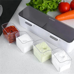 Storage Box Sugar Salt Spices Container Organizer Kitchen Supplies