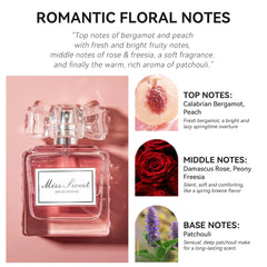 Floral Notes Eau de Parfum, Peach, Bergamot, Rose, Patchouli Fragrance