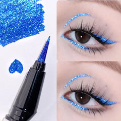 Eye Liner Pen Glitter Phosphorescence Pigment Waterproof Shimmer Sparkling Eyeliners