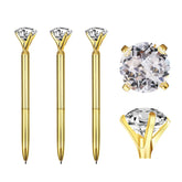 Diamond Ballpoint Pens Gold Large Crystal Pens Rhinestones Ballpoint Pens
