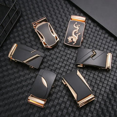 Men Belt Head Belt Buckle Leisure Belt Head Automatic Buckle