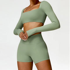Women Quick-Drying Gym Set 2PCS Yoga Suit Women