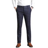 Autumn New Solid Business Casual Suit Pants Men Clothing Simple All Match Formal Wear Office Trousers Straight Men Pants 29-38