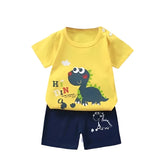 Fashion Kids Clothes Boys Girls Sets Top Shorts