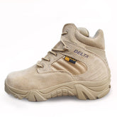 Spring Men Military Boots Genuine Cow Leather Waterproof Tactical Desert Combat Ankle Boot