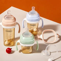 Square Shape Handle Feeding Bottle Lightweight