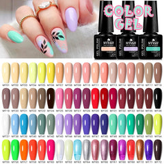 Gel Nail Polish Set Kit Spring UV LED Nail Art Gel Vernis Semi Permanent Base Top Coat
