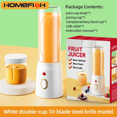 500ML Portable Electric Blender 40W USB Rechargeable Cordless Juicer