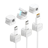 Magnetic Cable Clip Cord Holder Adhesive Wire Holder Keeper Organizer for Home Office Under Desk Cable Management