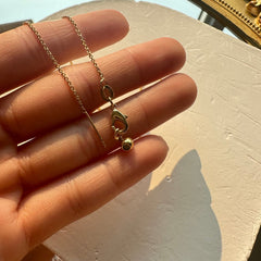 Needle Gold-Plated Necklace Pendant Chain