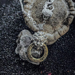 Couple Matching Geometric Necklace Set