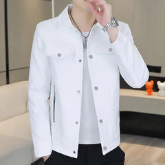 Coat spring thin ins fashion brand new men's personality tooling shirt men's fashion casual plankton handsome slim jacket - Xprespick