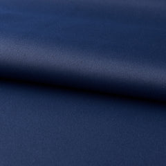 Dark Blue Bedroom Blackout Fabric Curtains