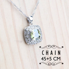 Olive Zircon 925 Silver Bridal Jewelry Sets Bracelets Rings Costume Jewelry Earrings Pendant Necklace For Women Wedding Set - Xprespick