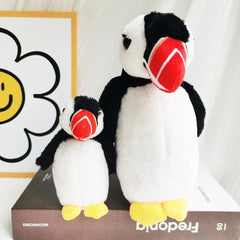Simulation Atlantic Puffin Plush Keychain Toy Stuffed Nature Fishing Pelican Soft Dolls Lifelike Adorable Wild Animal Bird Toys - Xprespick