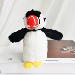 Simulation Atlantic Puffin Plush Keychain Toy Stuffed Nature Fishing Pelican Soft Dolls Lifelike Adorable Wild Animal Bird Toys - Xprespick