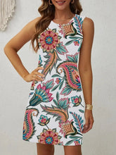 Summer Simple Colorful Floral Print Sleeveless Vest Dress Women Clothing - Xprespick