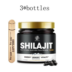 Gold Grade Shilajit Resin with Fulvic Acid & 85+ Trace Minerals Complex for Energy