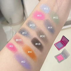 Wild Rose Black Eyeshdaow Palette Matte Glitter Single Color Eyeshadow Beauty product - Xprespick
